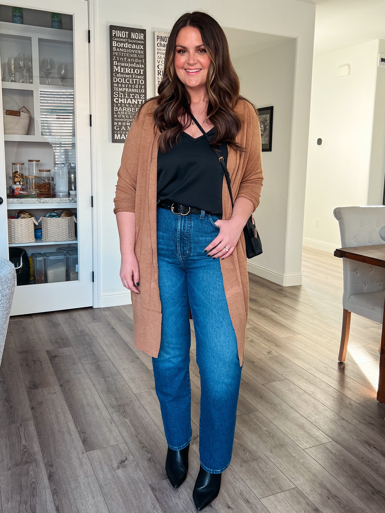 Midsize style, size 12, elevated basics, style over 30, denim, straight leg jeans, ankle boots

Jeans, 31 (worth every penny)
Cardigan, large
Tank, large

#LTKstyletip #LTKmidsize #LTKfindsunder50