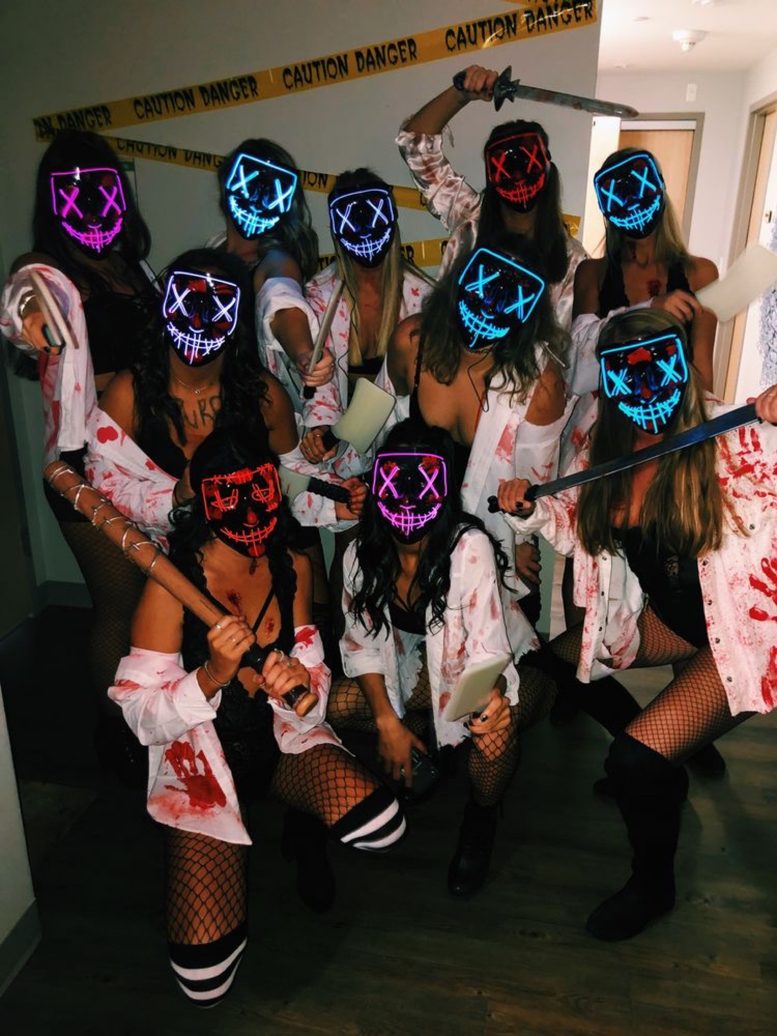 Links below! Cute/hot Halloween costume for girls or girl friend group. Look out, The Annual Purge has commenced. Purge neon masks are must have. On this Halloween night of mischief look the part. Also, great for raves and parties

#LTKSeasonal #LTKHalloween #LTKHoliday
