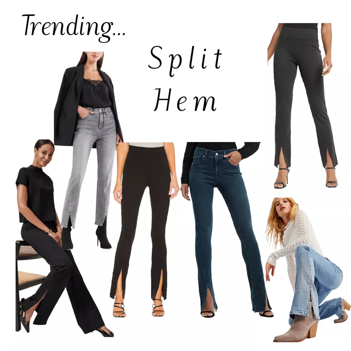 High Waisted Vented Hem Straight … curated on LTK