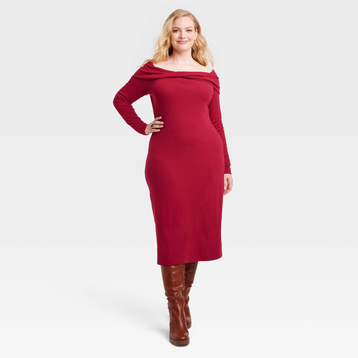 Women's Long Sleeve Midi Bodycon Dress - Universal Thread™ | Target