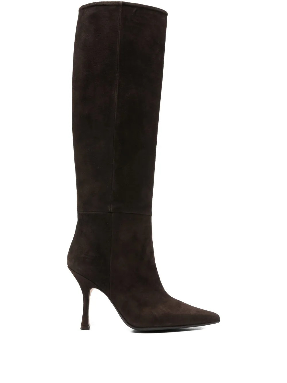Anna F. pointed-toe knee-high boots - Brown | Farfetch Global