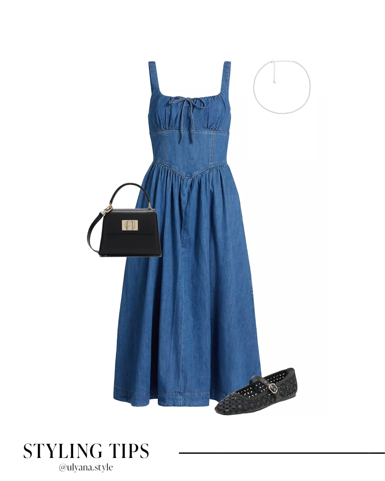 This denim midi dress paired with mesh Mary Jane flats, a chic handbag, and a statement necklace is perfect for brunch dates, casual outings, or to style with your spring outfits.
.
.
.
.
.
Denim dress outfit | dressy outfits | date night outfit | date night dress | midi dress spring | midi dress casual | spring dresses | spring shoes | ballet flats | black flats | work flats | mesh flats | work outfit | work dress | work shoes | spring bags | black handbag | outfit ideas | outfit inspo 

#LTKSeasonal #LTKU #LTKSaleAlert #LTKGiftGuide #LTKWorkwear #LTKTravel #LTKShoeCrush #LTKItBag 


#LTKStyleTip #LTKFindsUnder100 #LTKFindsUnder50