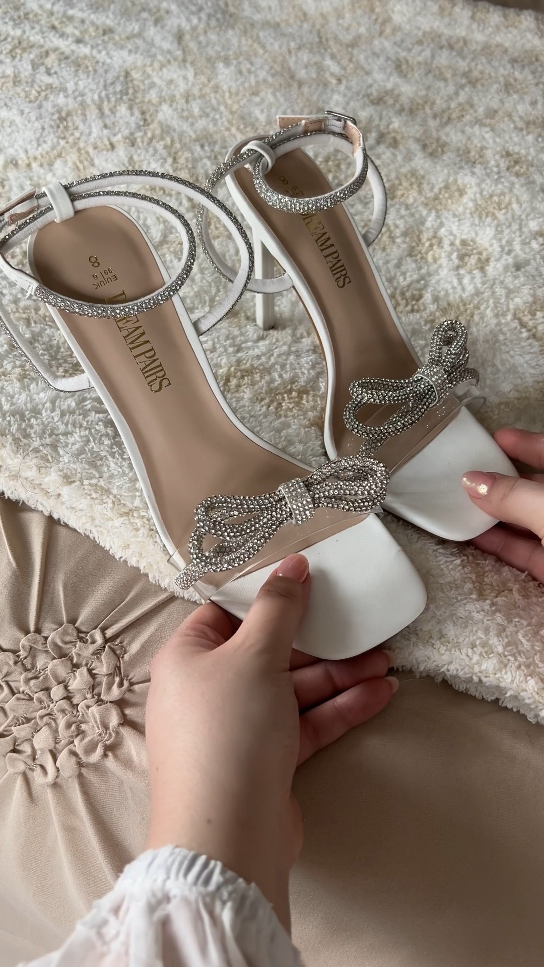 Heels for the bride to be, bridal heels, amazon bridal heels 
They run tts #LTKunder50 

#LTKshoecrush #LTKstyletip #LTKwedding