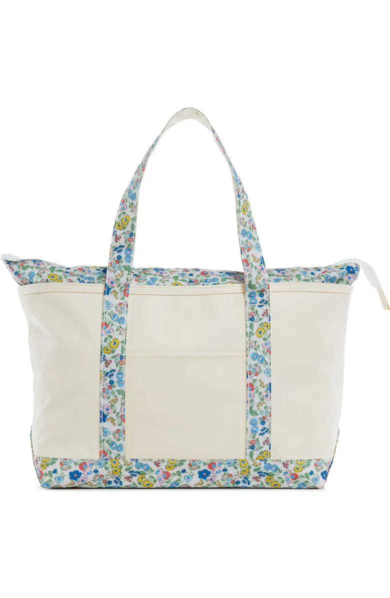 Posies Floral Coated Canvas Midi Tote | Nordstrom