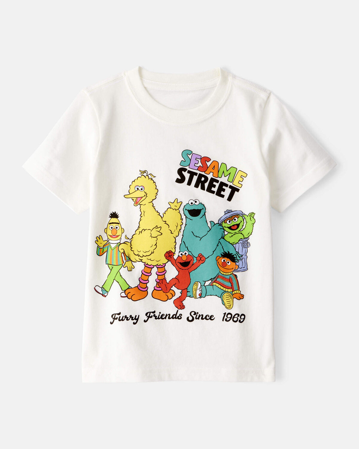 Toddler Boy Sesame Street Short-Sleeve Graphic Tee - Ivory | Carter's Inc