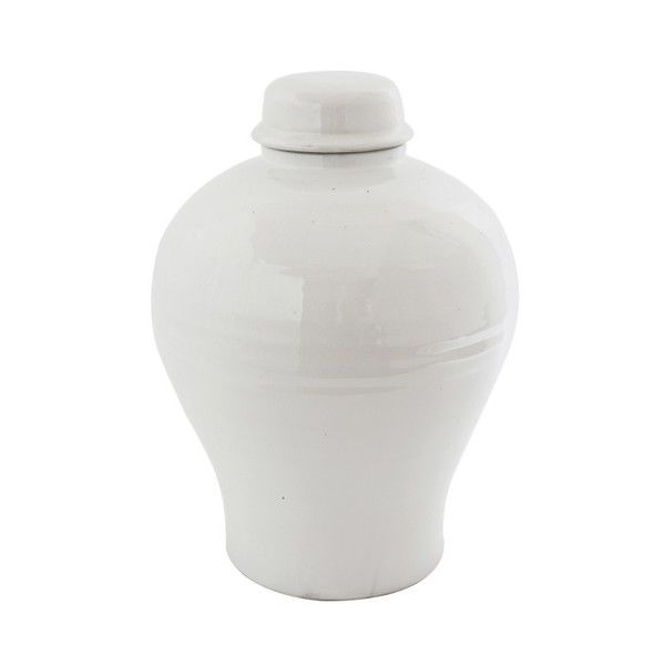 White Terracotta Lidded Vase | Scout & Nimble