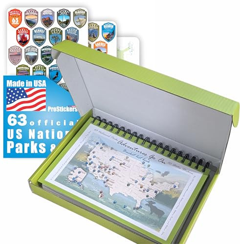 Adventures Go On. Book, Map, and Stickers Set in a Gift Box. The Book 2026 (176 Pages, Size 6x9) is a Guide to The US National Parks. | Amazon (US)