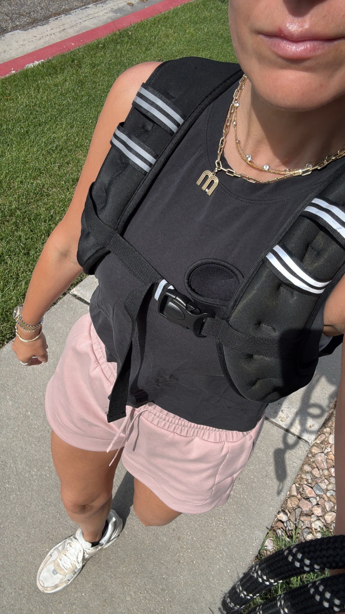 Wearing the 12 lbs weighted vest

#LTKActive