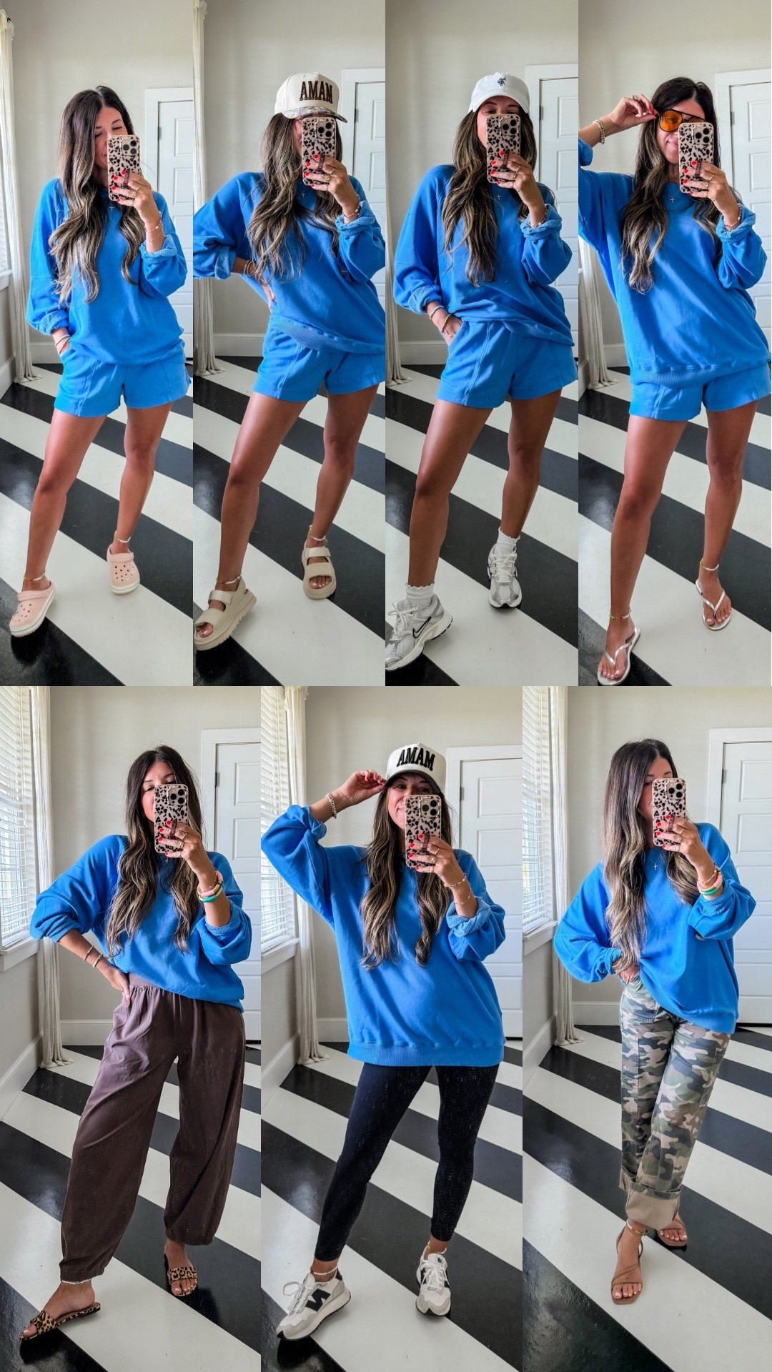 Ways to wear matching blue set! 
Wearing my normal size xs
@Aerie 

Michelle15 on mama hat
Everydaysmitten on Loopy case

travel outfit, teacher outfits, sports mom outfit, cool mom style, summer to fall, coffee run

#LTKmomlife #LTKOver40 #LTKWorkwear