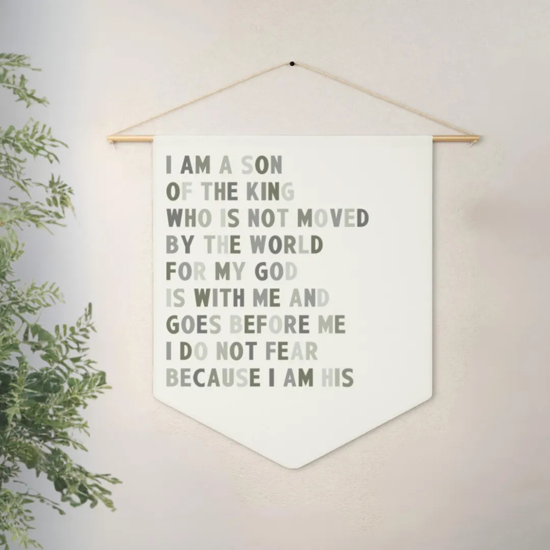 I Am Son of the King / Bible Verse for Nursery / Bible Verse Banner / Christian Nursery Wall Deco... | Etsy (US)