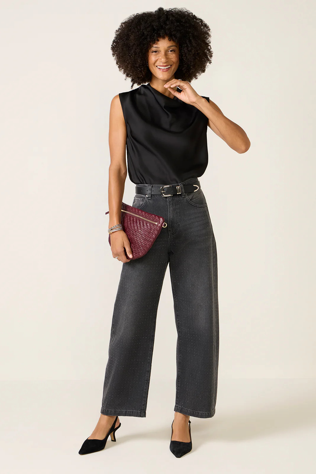 Better Than Silk Sleeveless Cowl Neck Top | Evereve