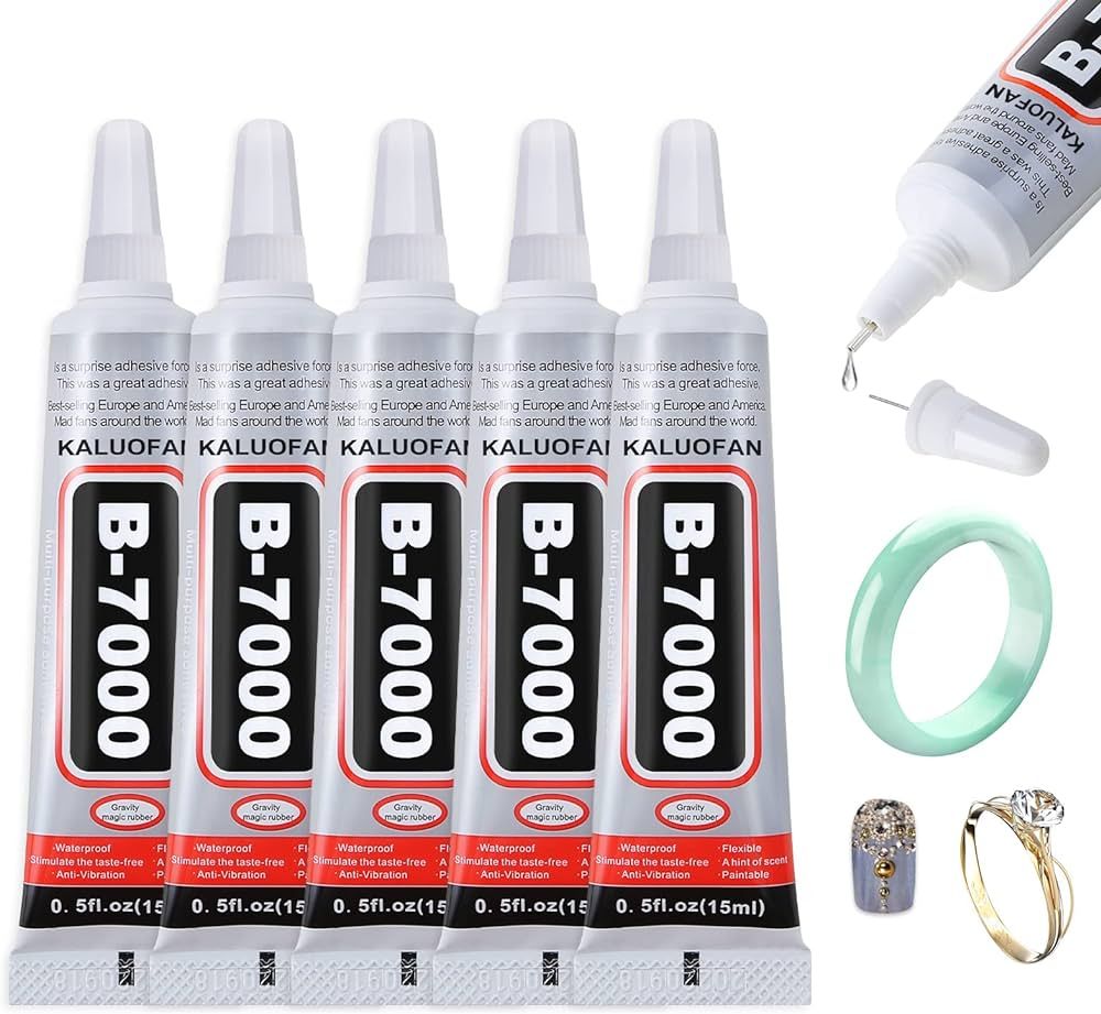 Jewelry Glue, B7000 Glue, Kaluofan 5PCS 15ML Clear Fabric Glue, Multi-Purpose Glues for Rhineston... | Amazon (CA)