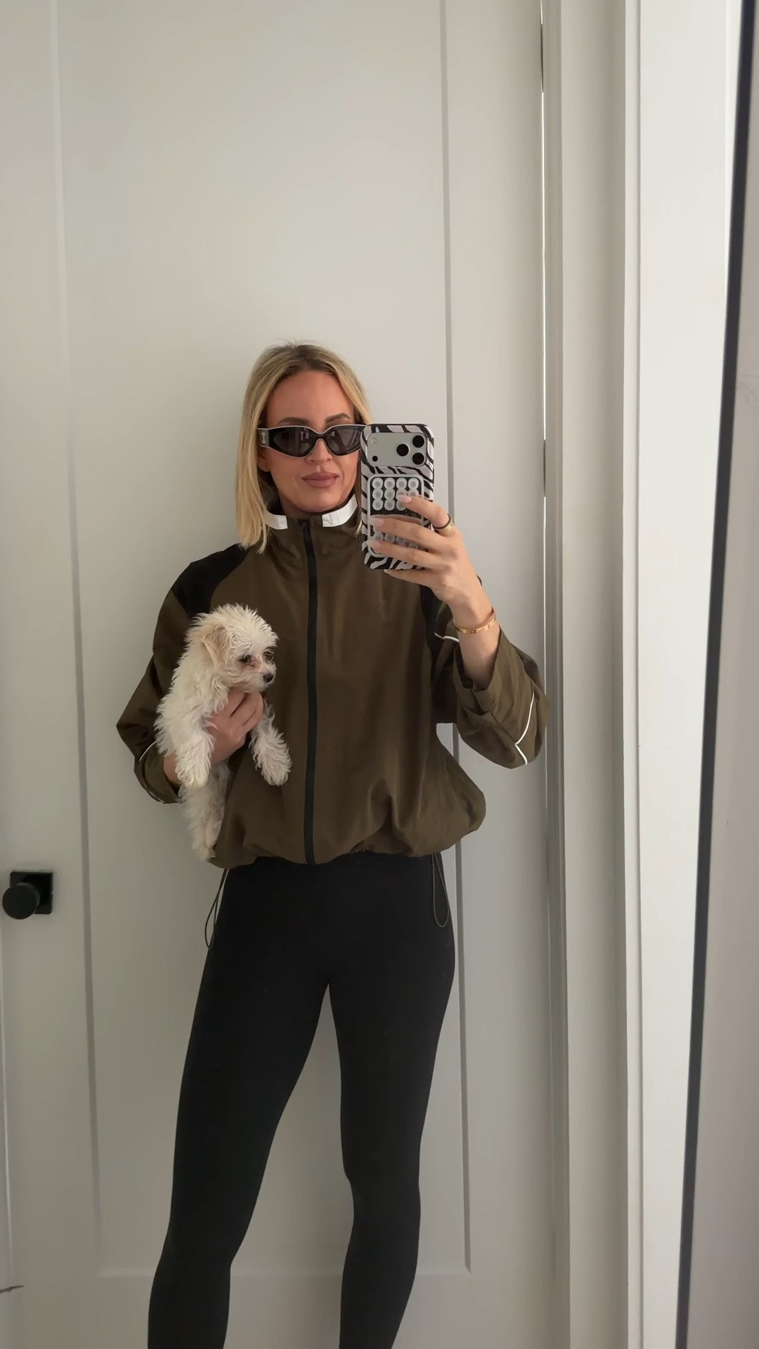 You guys love this track jacket so much! It also comes in a few different colors. I want the black one next. I’m wearing a medium. ￼

#LTKfitnessgoals #LTKmorningroutine #LTKootd