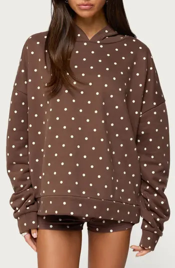 Chelsie Polka Dot Hoodie | Nordstrom
