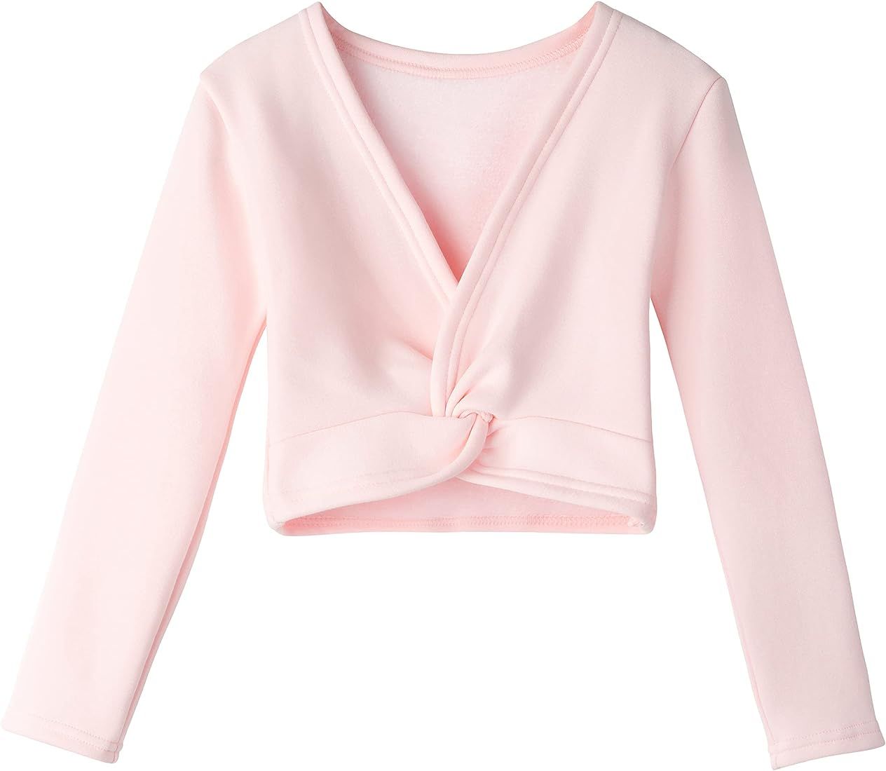 Lisianthus Girls' Classic Thick Ballet Long Sleeve Wrap Top | Amazon (US)