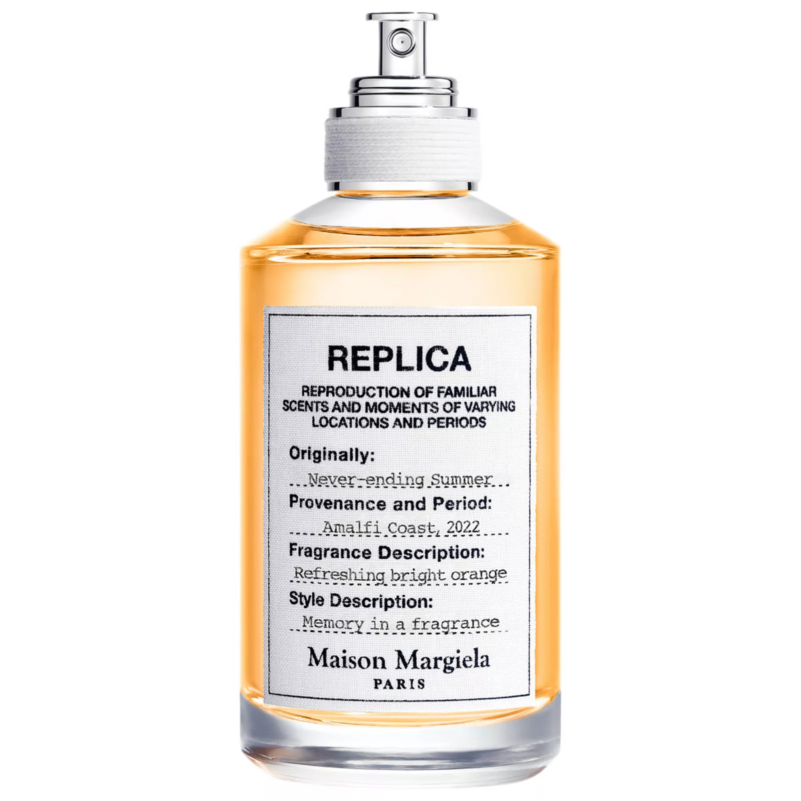 Maison Margiela 'REPLICA' Never-ending Summer Eau de Toilette with Orange and Spritz Accord, Size: 3.4 FL Oz, Nevrendsum | Kohl's