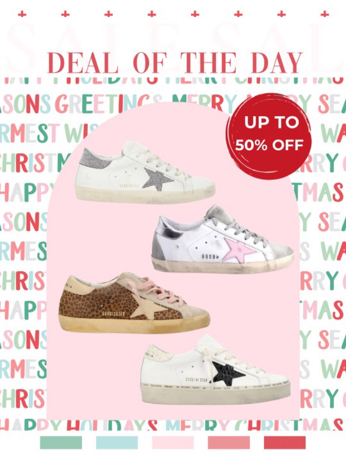 Up to 50% off Golden Goose sneakers 
Golden Goose sneakers on sale! 
