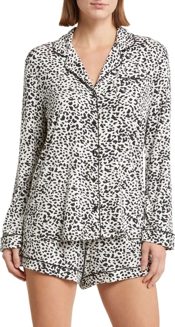 Moonlight Long Sleeve Stretch Modal Short Pajamas | Nordstrom