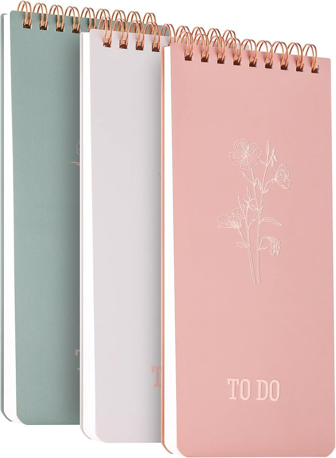 To Do List Notepad Set - 3-Pack, To Do List Notebook, Shopping List Notepads,Dated Pages & Checkl... | Amazon (US)