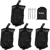 KingCamp 4-Pack Canopy Sandbags Weight Bags for Outdoor Pop up Tent with 4 Iron Stakes, Heavy Duty S | Amazon (US)