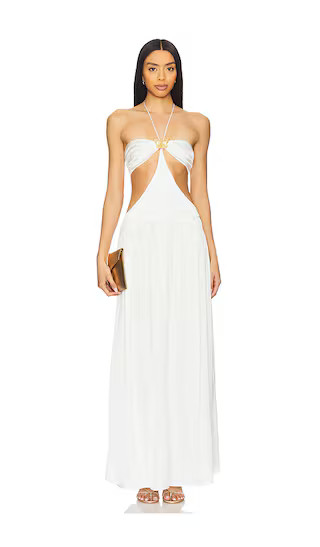 Mila Butterfly Maxi Dress in Pearl | Revolve Clothing (Global)