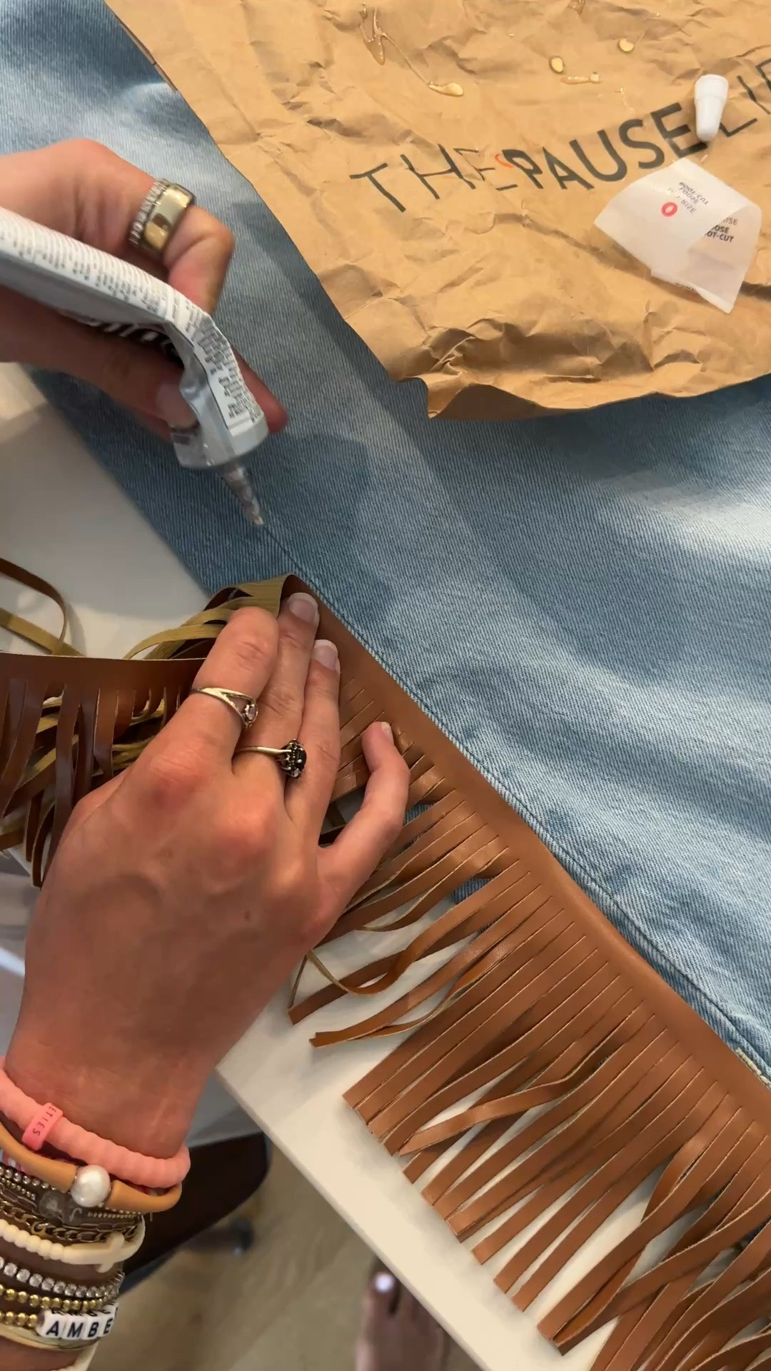 Craft of the century I wanted the Mother fringe jeans ($350) so instead I DIY them for under $30.

#LTKootd #LTKSaleAlert #LTKvlog