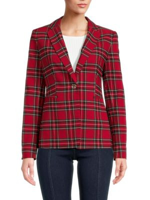 Tommy Hilfiger Plaid Blazer on SALE | Saks OFF 5TH | Saks Fifth Avenue OFF 5TH