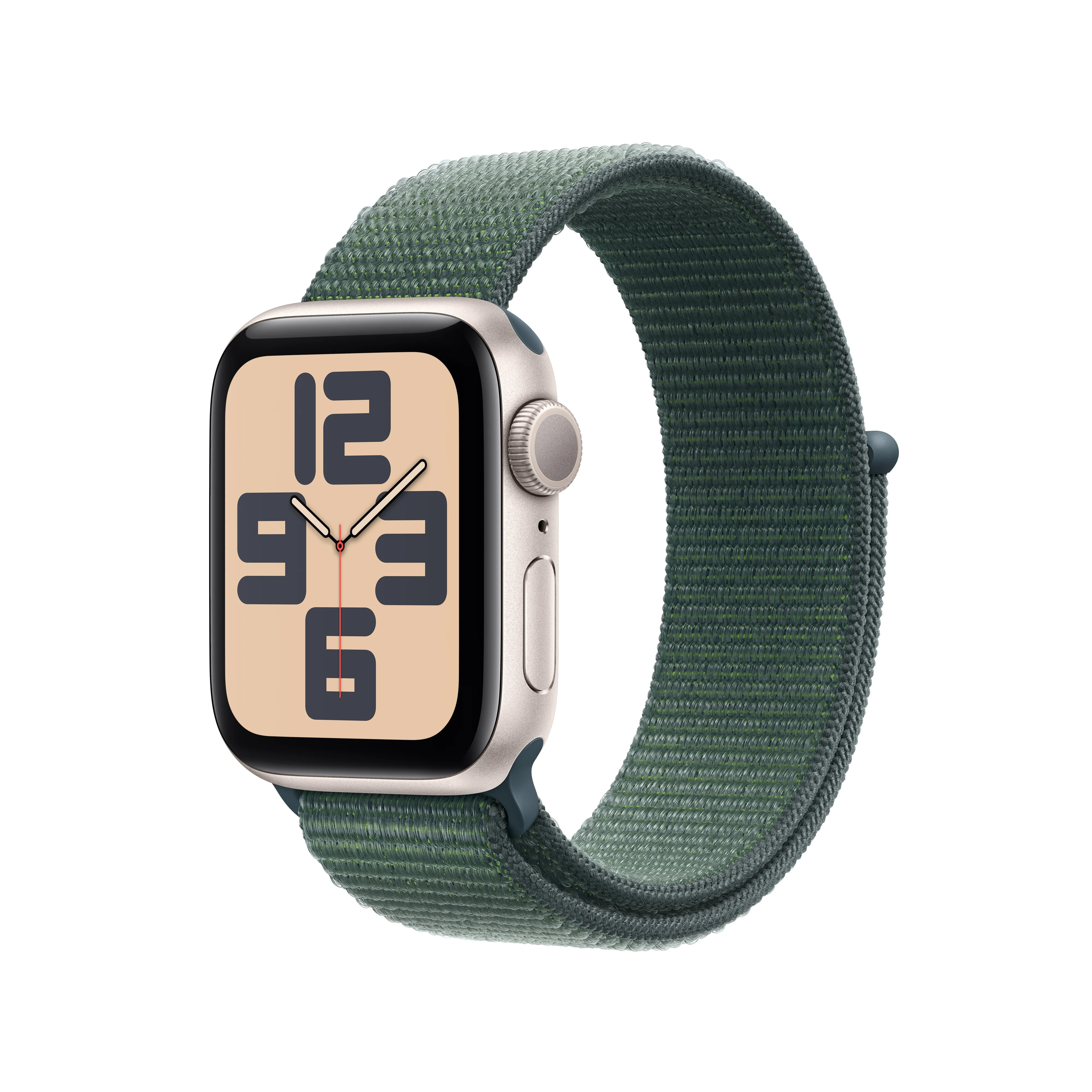 Apple Watch SE (2nd Gen) [GPS 40mm] Smartwatch with Starlight Aluminum Case with Lake Green Sport... | Walmart (US)