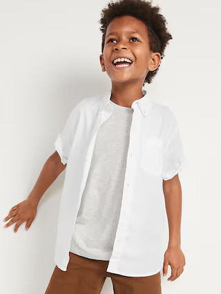 Short-Sleeve Oxford Pocket Shirt for Boys | Old Navy (US)