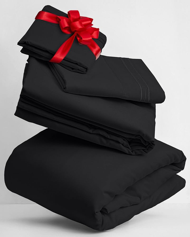 Mellanni King Sheets Set - 4 PC Iconic Collection Bedding Sheets & Pillowcases - Hotel Luxury, Ex... | Amazon (US)