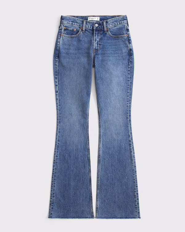 Curve Love Mid Rise Bootcut Jean | Abercrombie & Fitch (US)