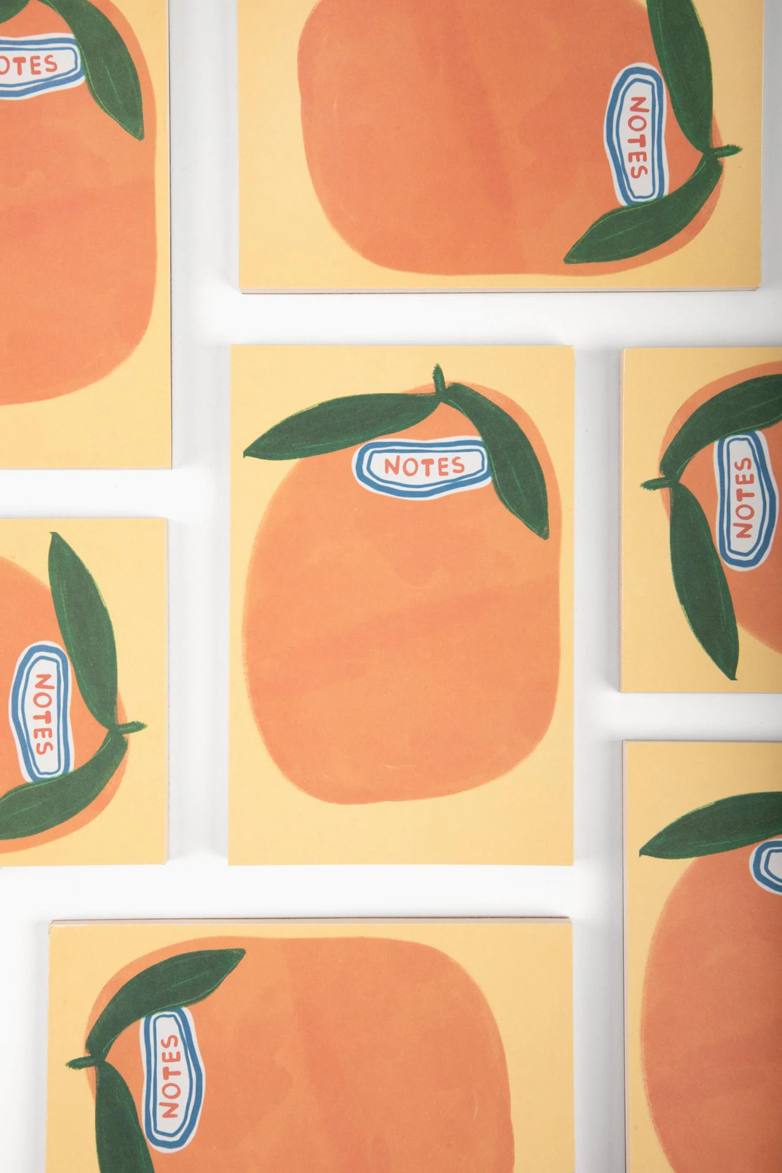 Wonky Orange Grocery Sticker Notepad - Etsy | Etsy (US)