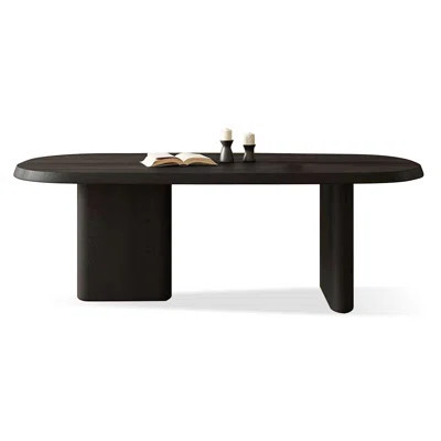 Black Oval Solid Wood Dining Tables | Wayfair North America
