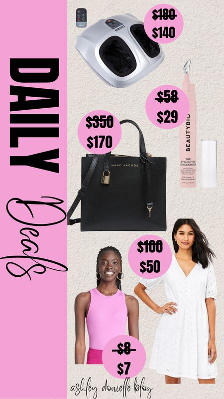 Daily deals!

Foot massager, tote bag, crossbody purse, tank top, mini dress, white dress, eye cream, under eye moisturizer 

#LTKSeasonal #LTKsalealert #LTKstyletip