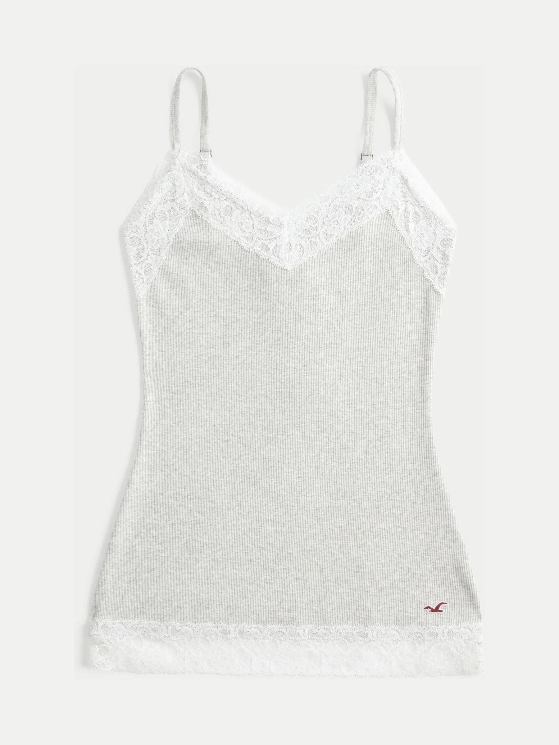 hollister Hollister Grey Lace Cami Top | Next US