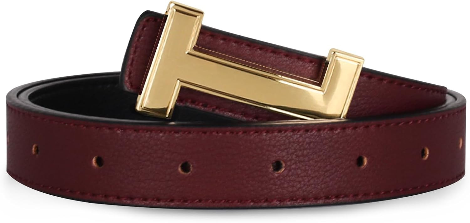 Relang Women's Belts with Gold Buckle, Fashion Waist Band, Elegant Ladies' Belt, Gift for Women | Amazon (US)