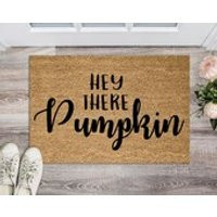 Hey There Pumpkin, Fall Decor Doormat, Outdoor Rug, Welcome Mat, Front Door, Entryway, Personalized Doormat | Etsy (US)