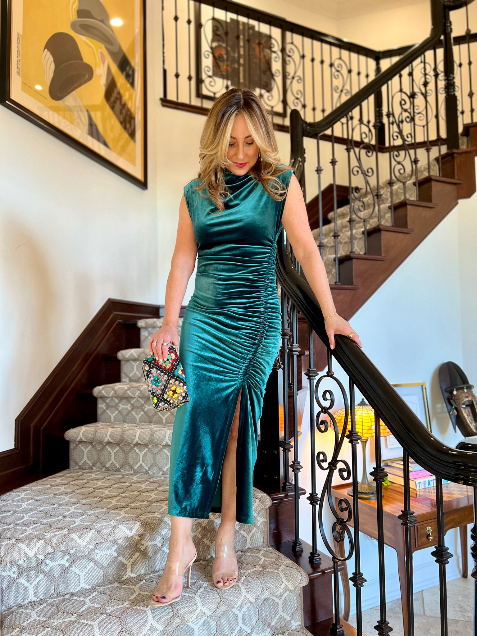 sahe green dress Champagne Satin V-Neck Bridesmaid Dress A-Line Floor-Length