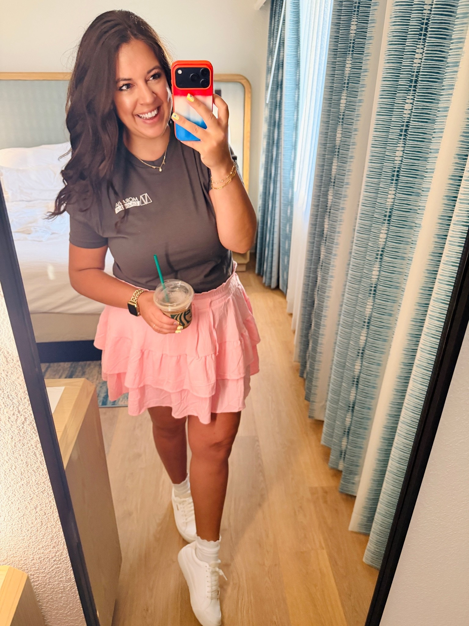 Teacher conference outfit ✨ I am on the vendor side for this conference so I’m wearing the brand’s t-shirt. 

I bought this skort in 3 different colors since it’s so comfy! 

I’m wearing my typical size large.

#LTKootd #LTKMidsize