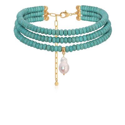 Marina Layers Turquoise Necklace - Ettika | Target