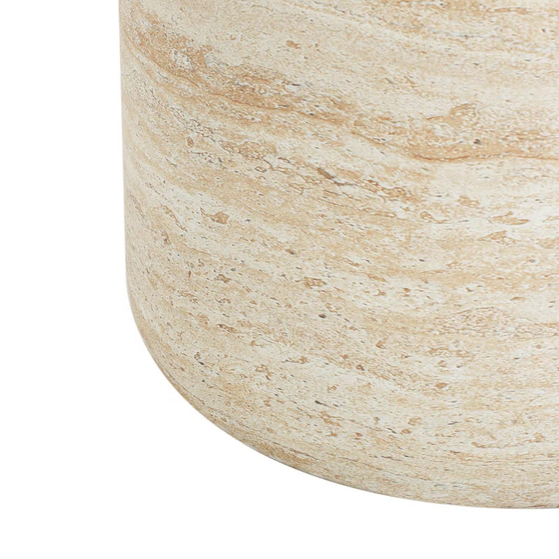 Belsy Light Weight Concrete Outdoor Side Table - Smooth Cylindrical Design | Wayfair North America