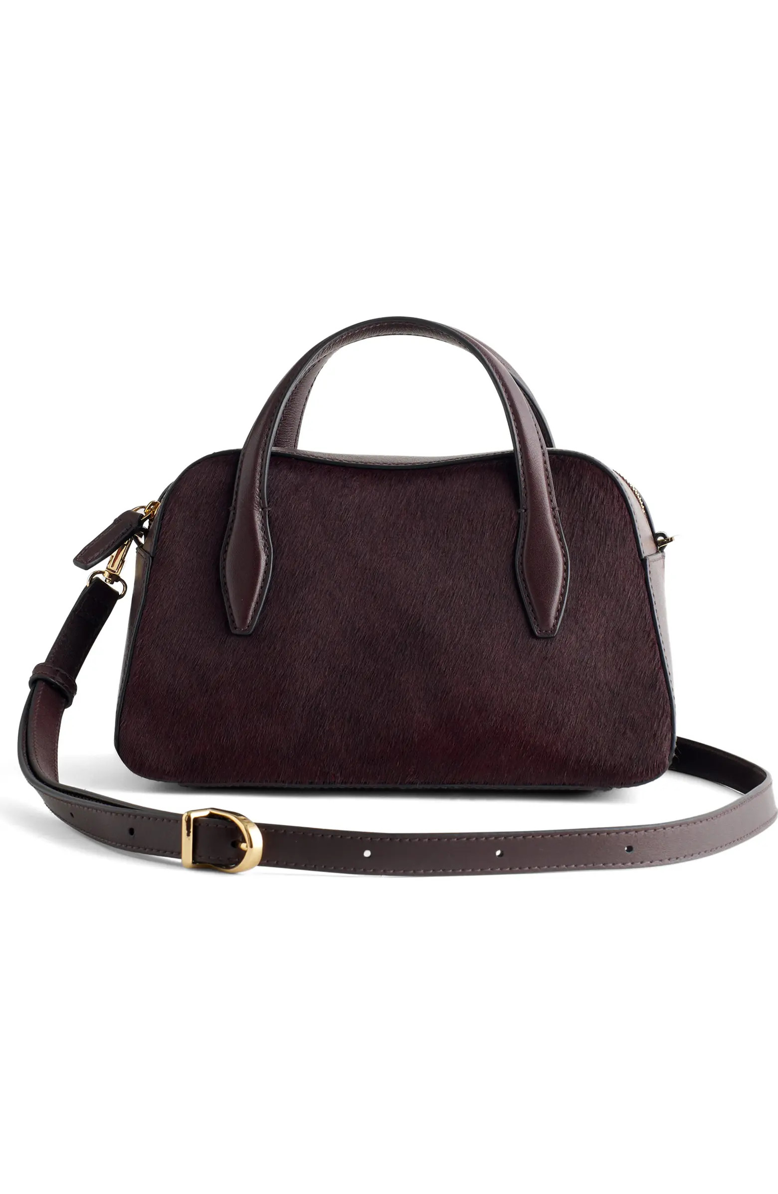 The Mini Belted Genuine Calf Hair Crossbody Bag | Nordstrom
