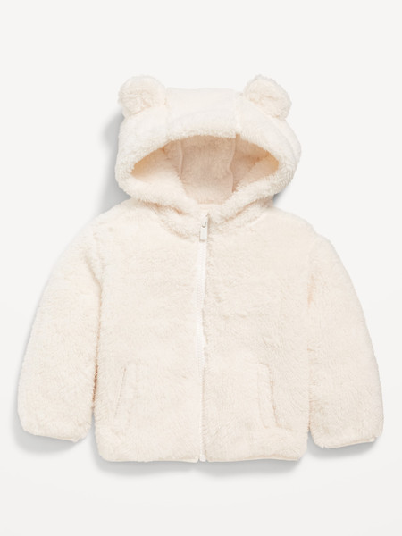 Sherpa Critter Zip-Front Hooded Jacket for Baby | Old Navy (US)
