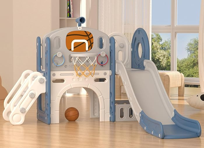 XJD 8 in 1 Toddler Slide Set, Kids Slide for Toddlers Age 1+, Toddler Climber Slide PlaySet with ... | Amazon (US)