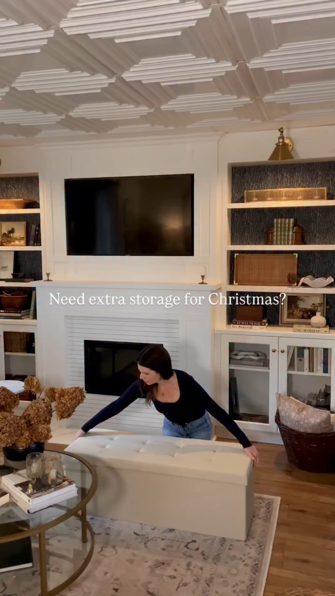 It can seem like there’s never enough storage space in an old house like ours, and when Christmas comes around, I sometimes have to get creative. This year, I think I finally found a permanent solution to all my holiday storage needs and I’m already feeling so organized with these new folding @songmicshome benches. Unfold them to use for lots of extra storage and seating, then fold them back down to nothing to store them in the closet when you don’t need them anymore. So simple, so handy, and they’re pretty cute too.

Canada-friendly home decor sources and vintage treasures paired with new finds. Follow @creeklinehouse for more timeless ideas for your home.🤍

#LTKSeasonal #LTKHoliday #LTKHome