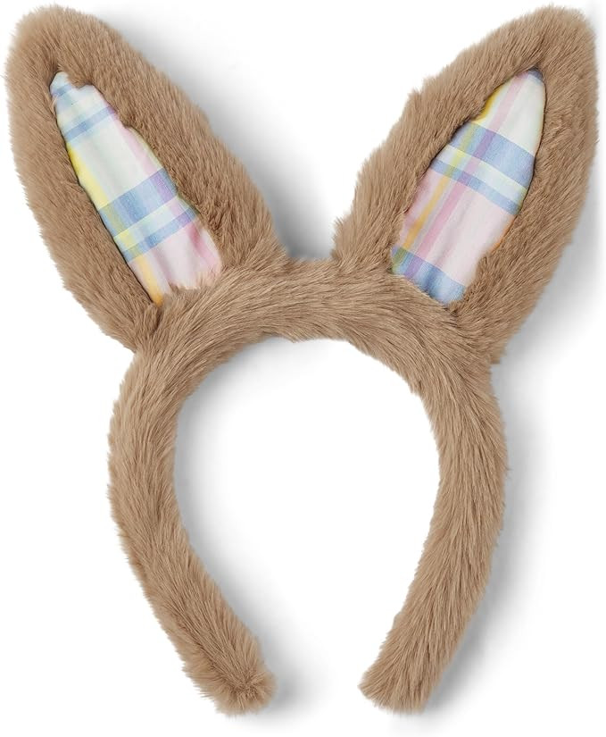 Gymboree,and Toddler Bunny Ear Easter Headband Hair Accessories,Plaid Bunny Ear,One Size | Amazon (US)