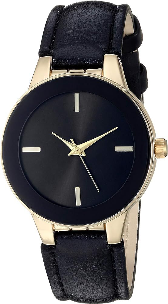 Amazon Essentials Women's Faux Leather Strap Watch | Amazon (US)