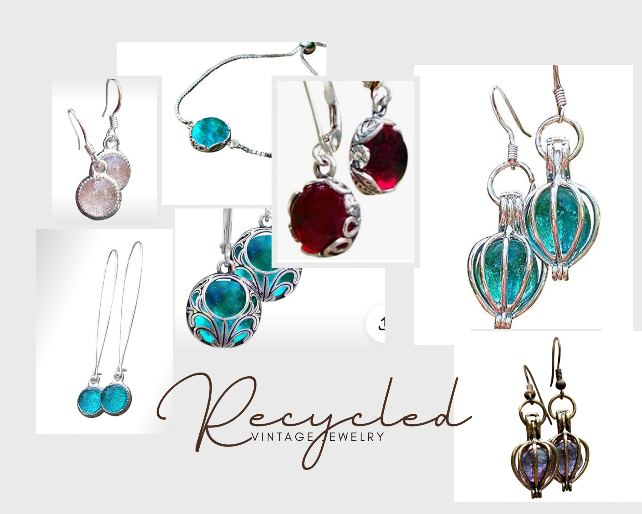 Obsessed with this recycled jewelry! Made from mason jars, old wine bottles etc! So unique and beautiful. Great gift idea. Jewelry. Vintage. Recycled. Silver. 

#LTKHolidaySale #LTKGiftGuide #LTKfindsunder50