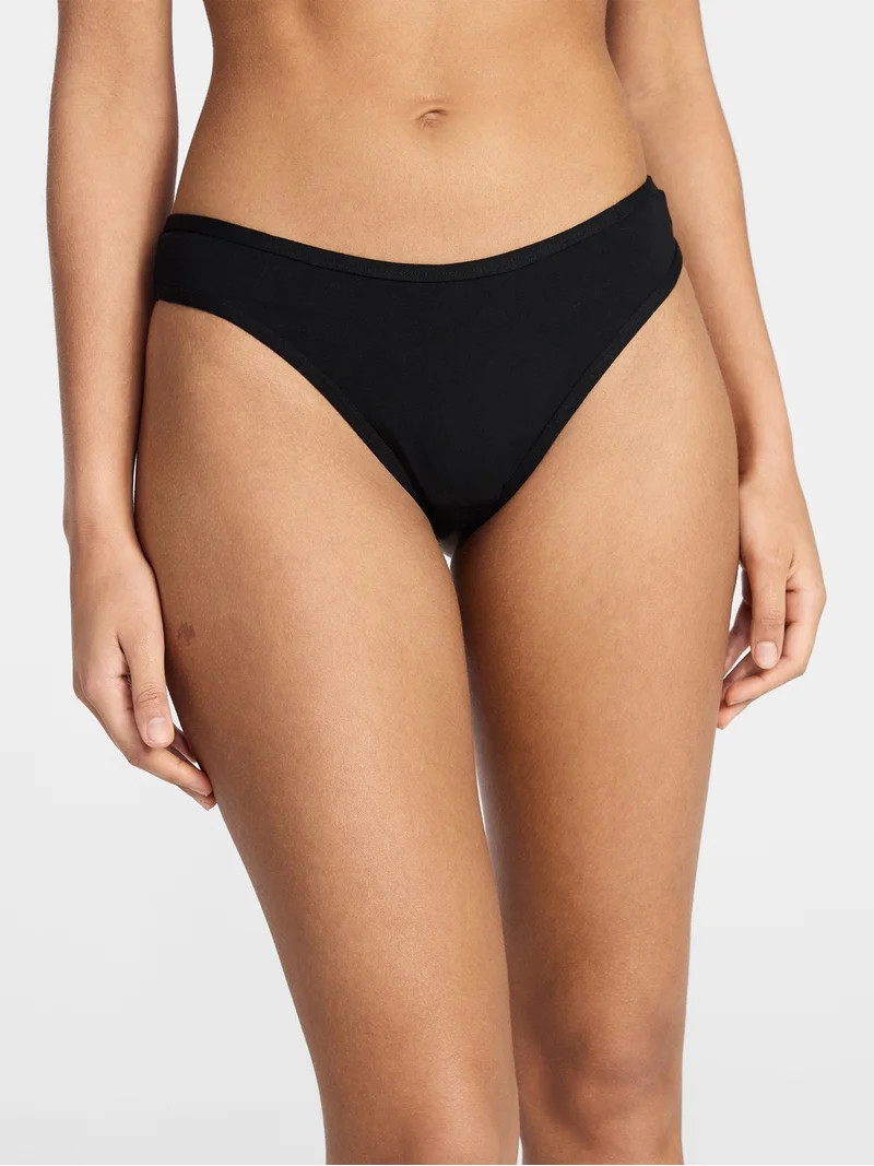No Boundaries Cotton Hi Cut Thong Women's and Women's Plus, Sizes XS-XXXL - Walmart.com | Walmart (US)