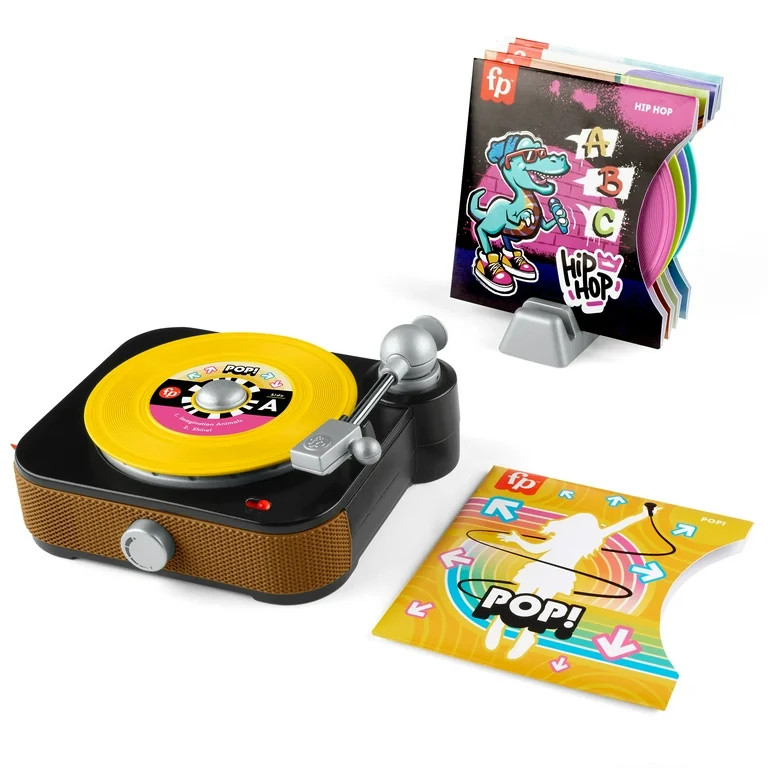 Fisher-Price Rockin’ Record Player Musical Toy with Turntable & 5 Records for Toddler Pretend P... | Walmart (US)